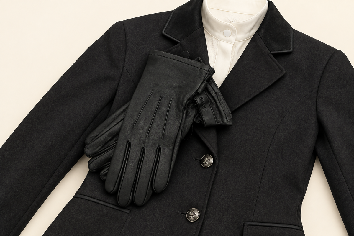 Hurlford Pro Rider Gloves Adults Black Hurlford