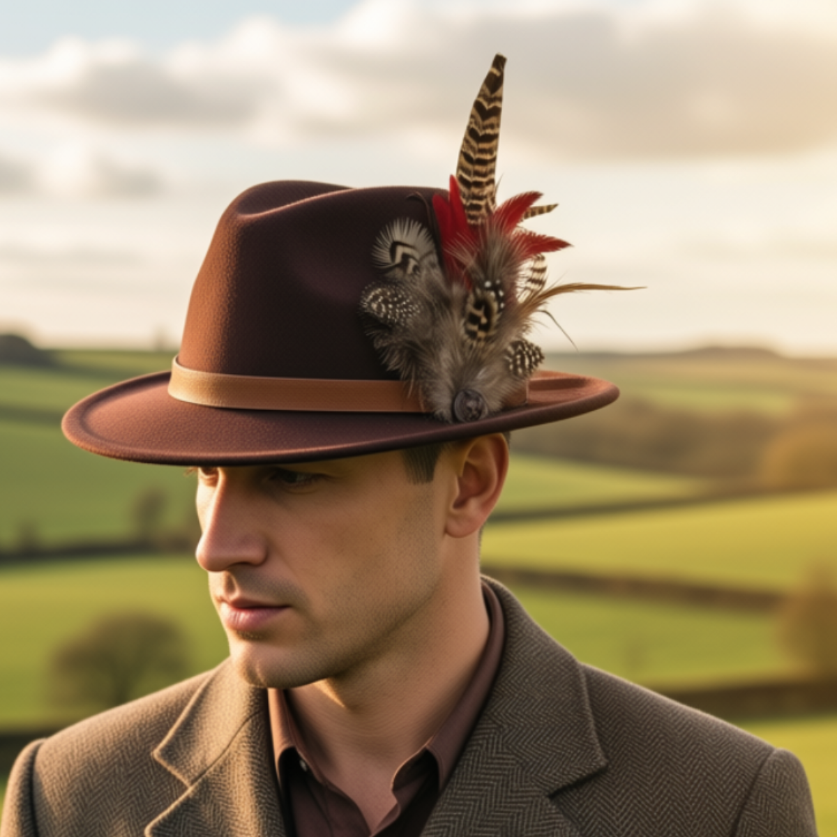 Feather Hat Pin|With A Curl Foxwood Equestrian | Showing Tack and Saddlery Store
