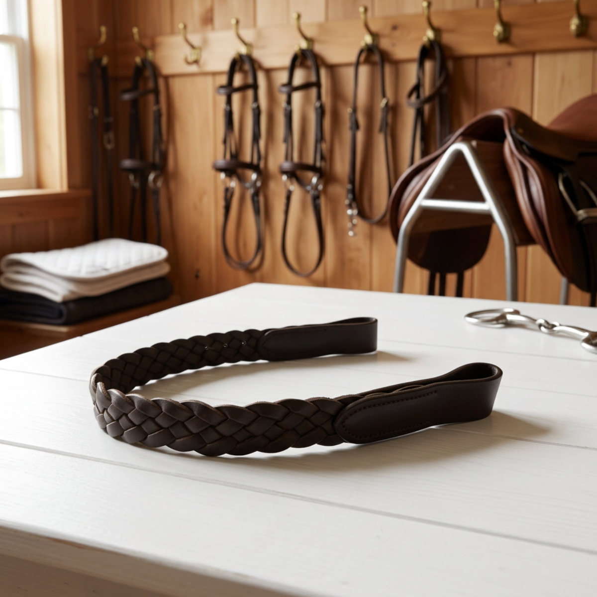 Plaited Hunter Browband Foxwood Equestrian | Showing Tack and Saddlery Store