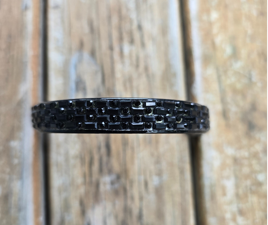 J Hook Noseband -Black On Black Petite Equine