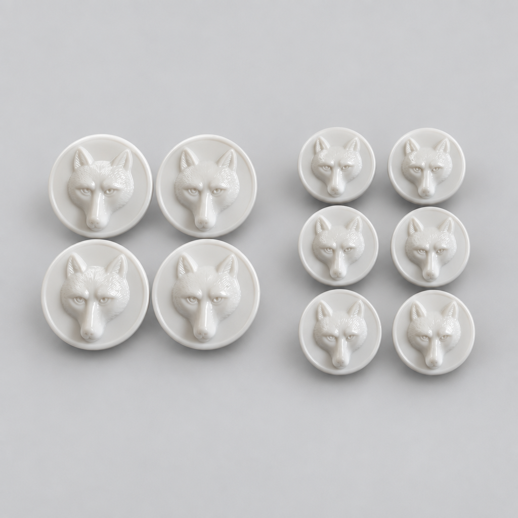 Foxhead Button Set White Hurlford