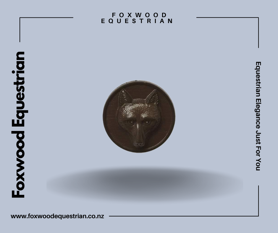 Single Brown Foxhead Buttons