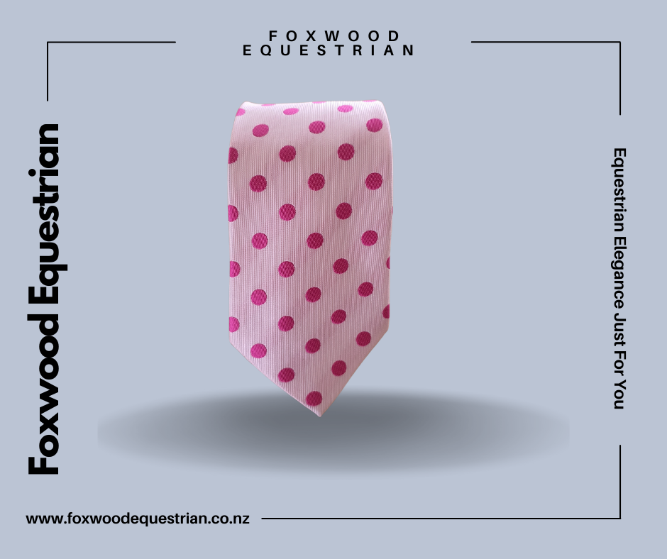Pink and Pink Spot Tie
