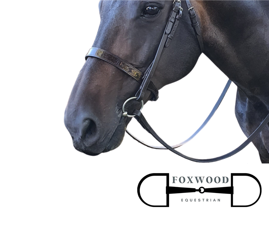 Patent Leather Noseband - Hurlford Foxwood Equestrian