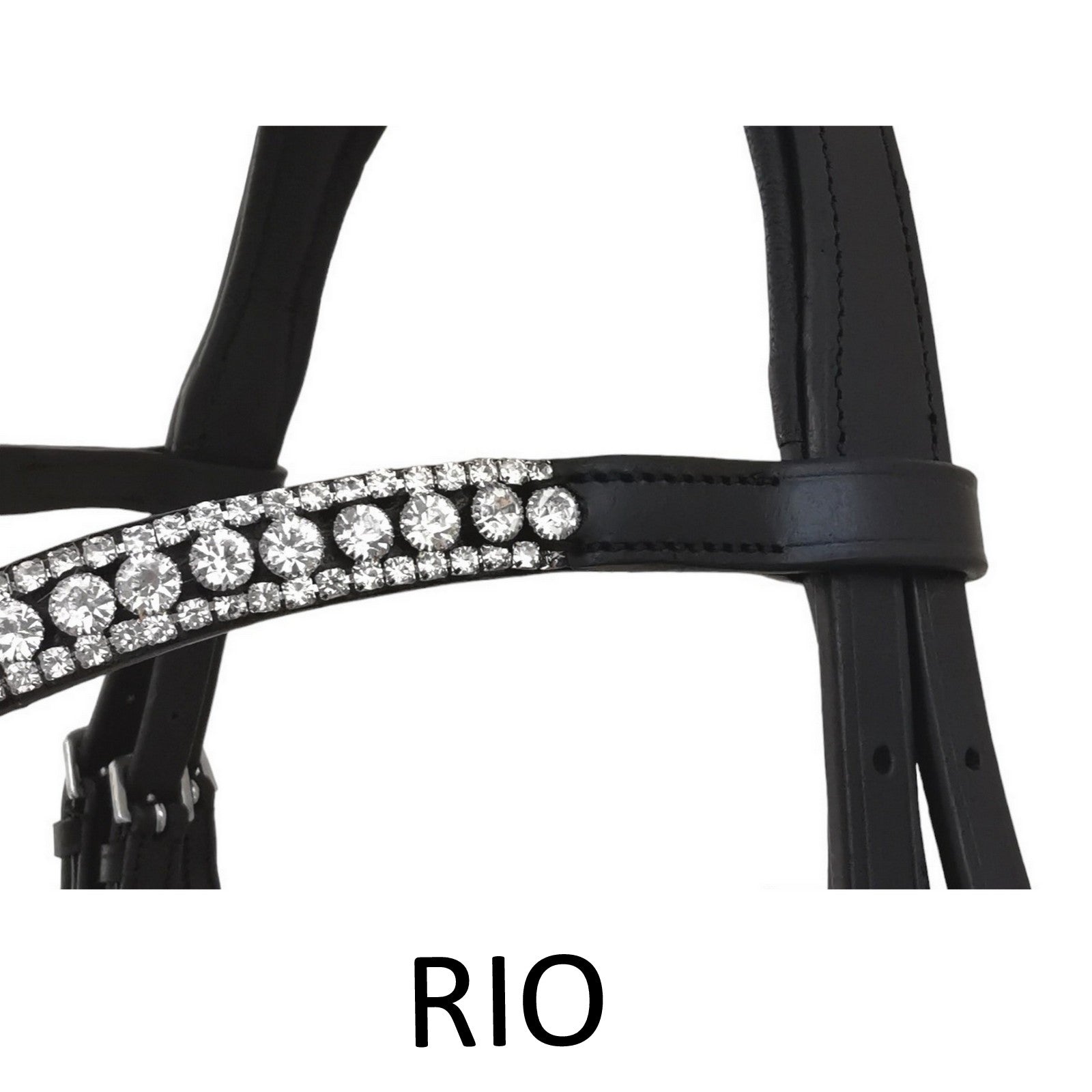 GES Rio Snaffle White With Reins GES Equestrian