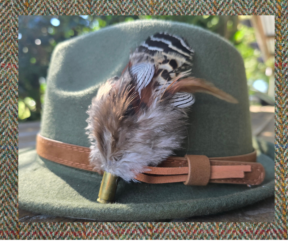 Feather Hat Pin | A flip Of White  Foxwood Equestrian | Showing Tack and Saddlery Store