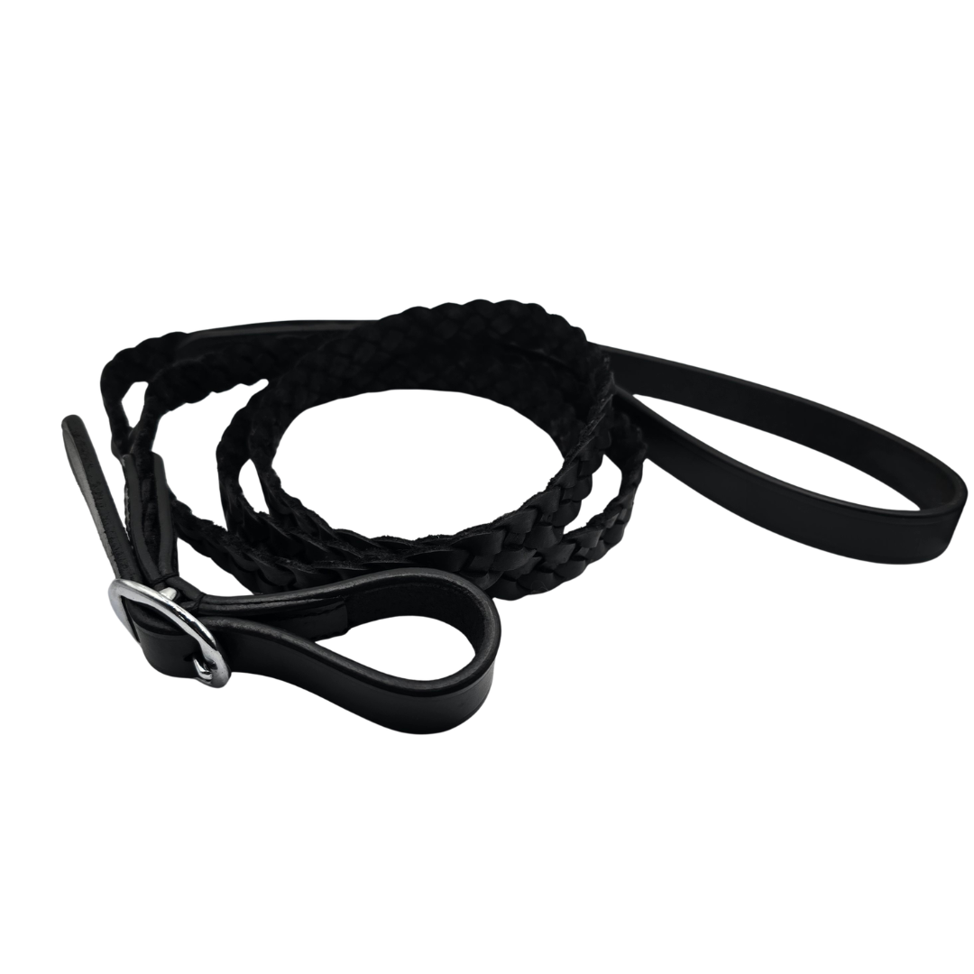 GES Hand Plaited Leather Lead GES Equestrian