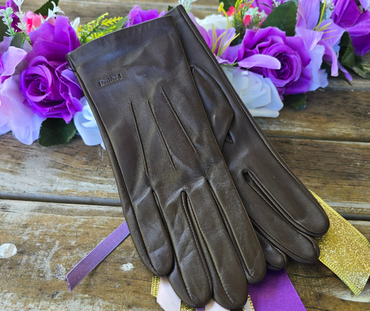 Hurlford Elite Leather Riding Gloves Childs| Brown  Foxwood Equestrian | Showing Tack and Saddlery Store