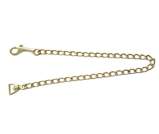 Long Brass Plate Chain - Foxwood Equestrian | Showing Tack and Saddlery Store