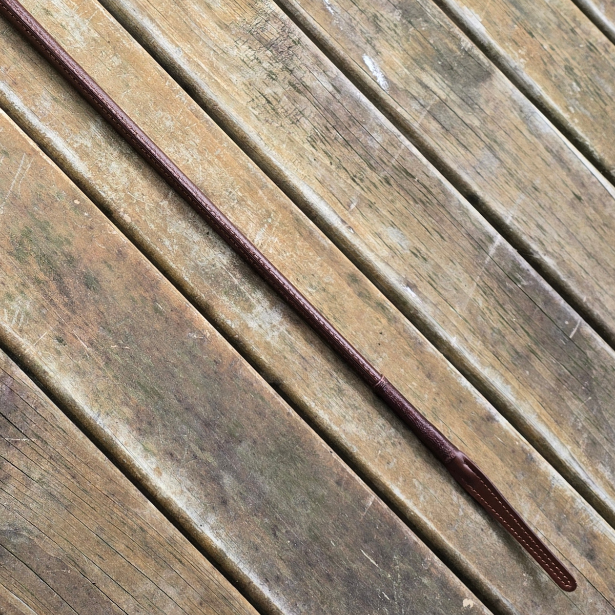 County English Leather Show Whip  Foxwood Equestrian | Showing Tack and Saddlery Store