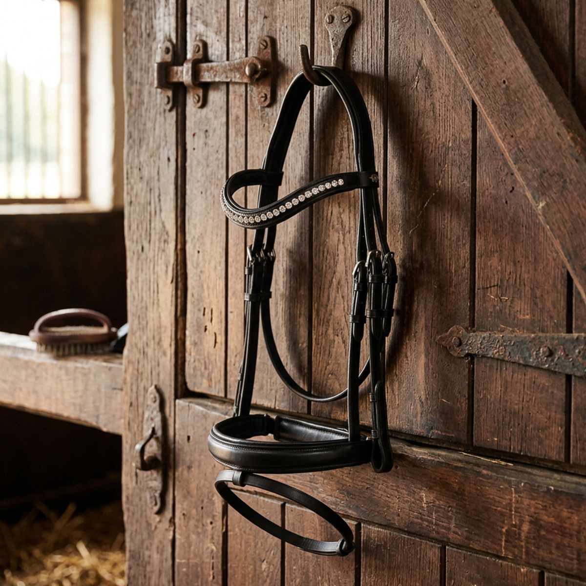 Monica Snaffle Bridle| Black  Foxwood Equestrian | Showing Tack and Saddlery Store