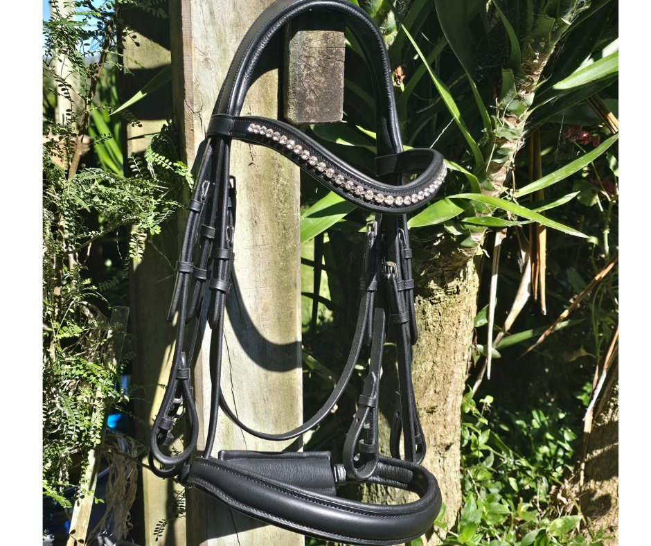 GES Reno Black Double Bridle With Reins