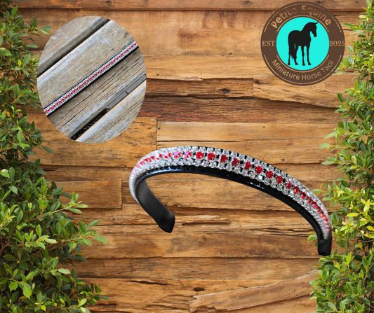 J Hook Noseband -Ruby Petite Equine
