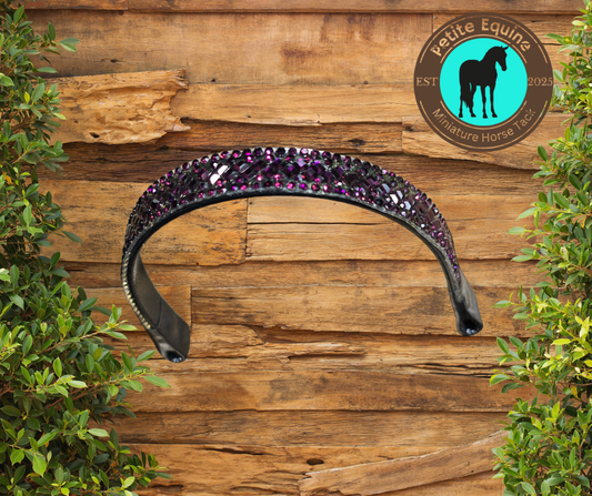 J Hook Noseband - Grape Petite Equine