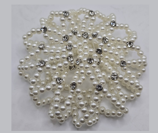 Pearl and Diamante Bun Net Foxwood Equestrian - Showing Tack and Saddlery