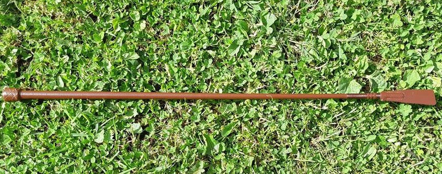 County Plaited Top English Leather Whip